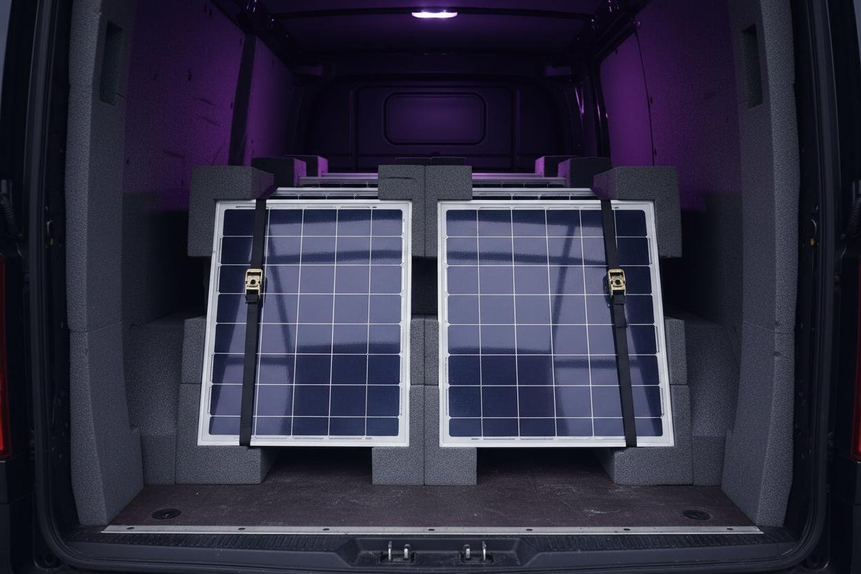 Solar Panels in Transport Vehicle